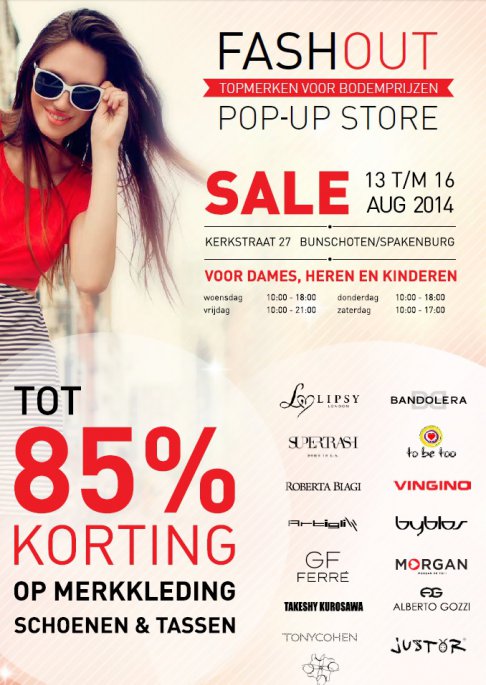 Fashout pop-up fashion sale Bunschoten - 1