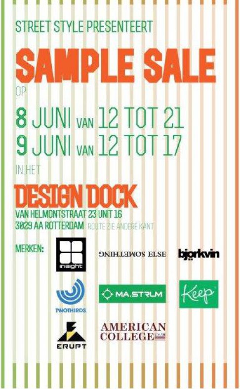 Sample Sale Design Dock - 1