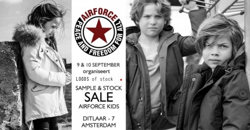 Airforce Kids Sample & Stock Sale Amsterdam
