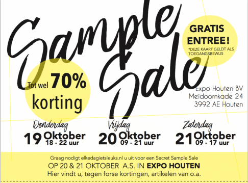 Secret Sample Sale Houten