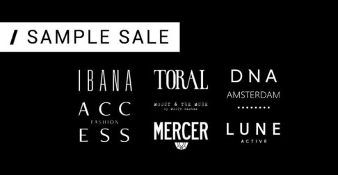 IBANA, DNA, Toral, Lune Active, Moost Wanted, Mercer & Access sample sale - 1