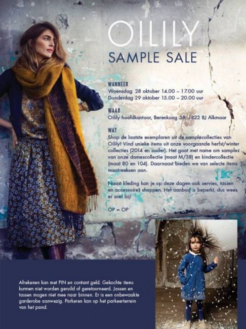 OILILY sample sale