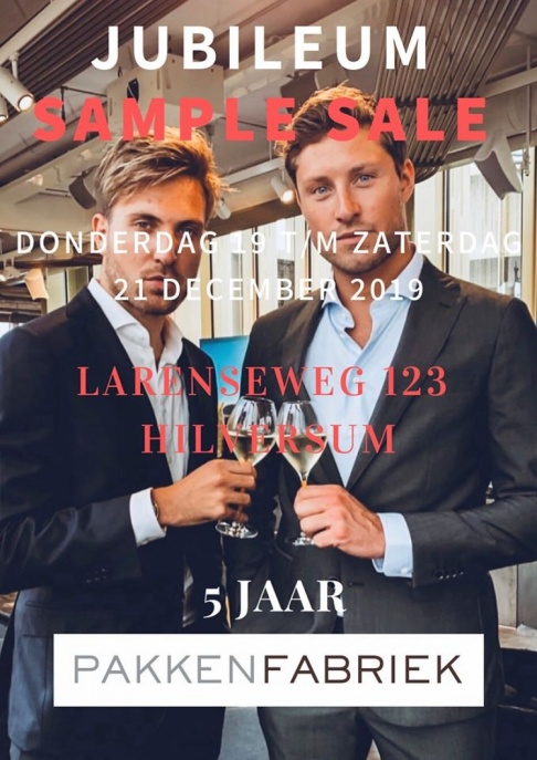 PakkenFabriek Jubileum Sample Sale