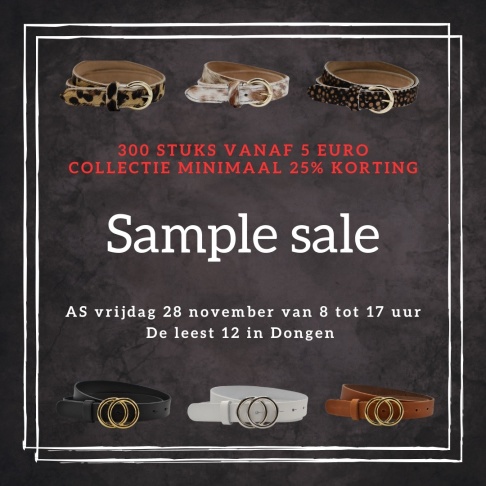 Sample sale The Belts Factory