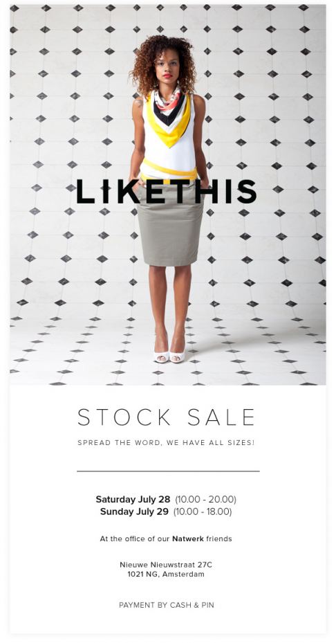 LikeThis een stock sale