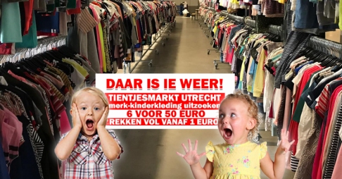 Tientjesmarkt en Euromarkt merk-kinderkleding stunt - Utrecht - 1