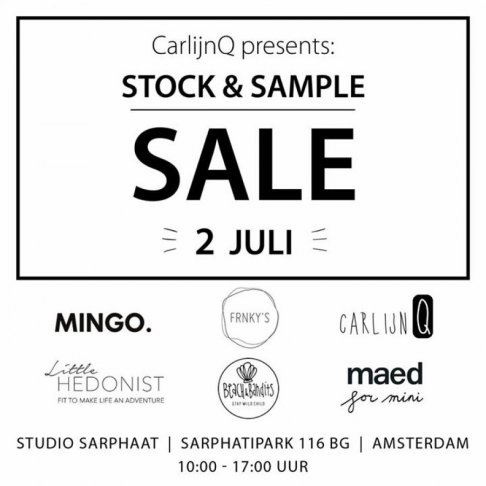 Stock & sample sale van Nederlandse merken