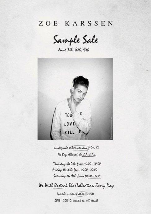 Sample Sale by Zoe Karssen - 1