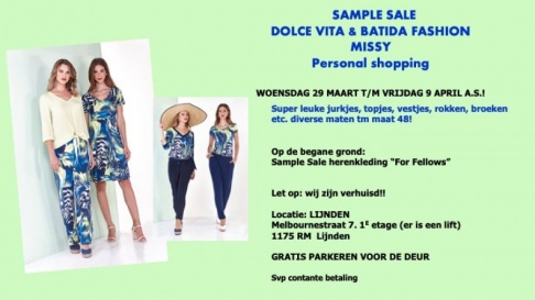 Sample Sale Dolce Vita, Batida Fashion en Missy