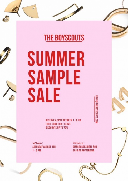 The Boyscouts Summer Sample Sale - 2