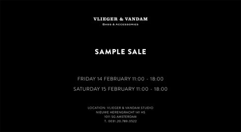 Vlieger &  Vandam Sample Sale - 1