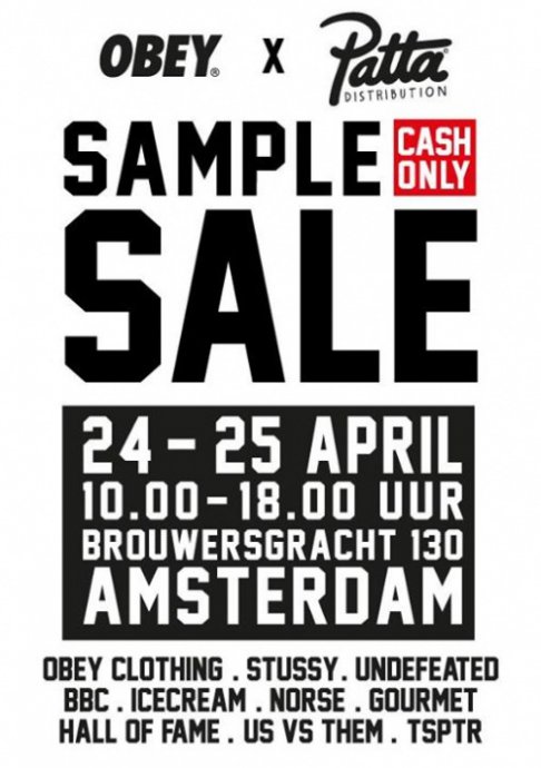 OBEY X PATTA DISTRIBUTION SAMPLE SALE SS15 - 1