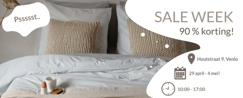 Sample sale - tot 90% korting op het mooiste beddengoed