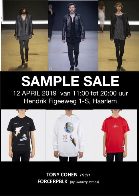 Sample sale herenmode