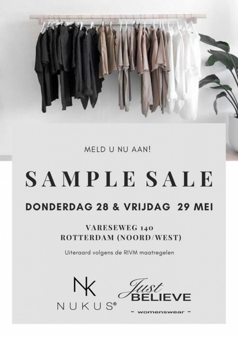 Sample Sale Nukus en Just Believe - 1