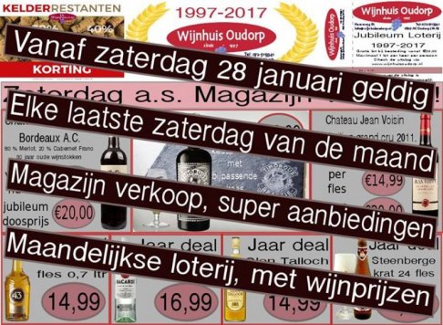 Wijnhuis Oudorp Magazijnverkoop