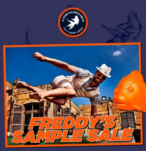 A fish named Fred sample sale