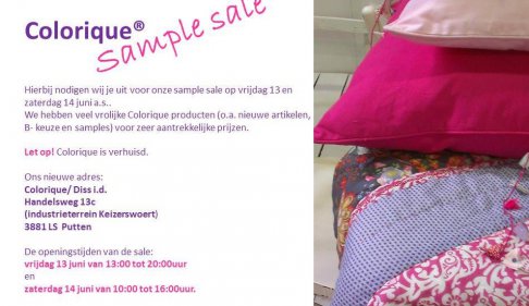Colorique Sample Sale - 1