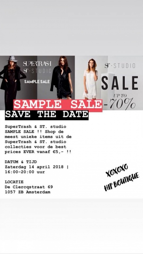 SuperTrash and ST.studio SAMPLE SALE