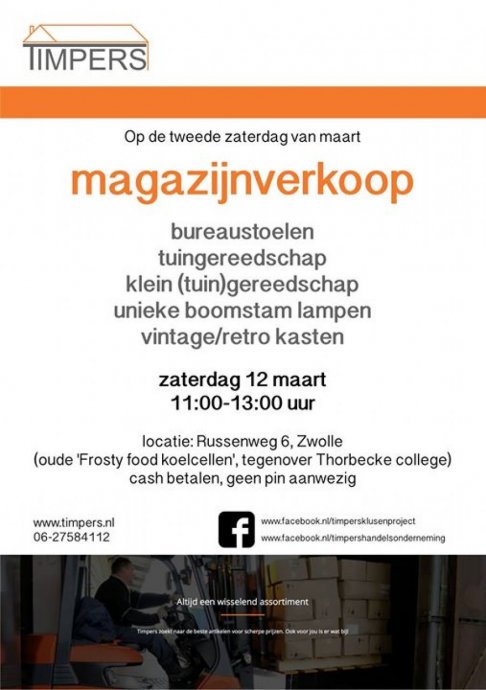 Magazijnverkoop diverse partijartikelen