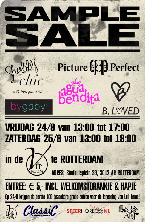 Sample sale: Agua Bendita, ByGaby, BLoved, Picture Perfect, Shabby Chic