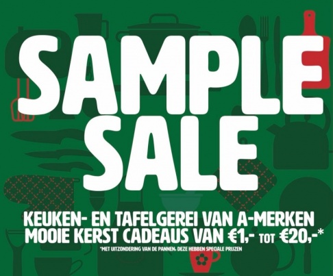 Sample sale tafel- en keukengerei - 1