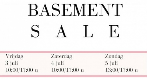 Basement en sample sale Atelier Anita de Groot