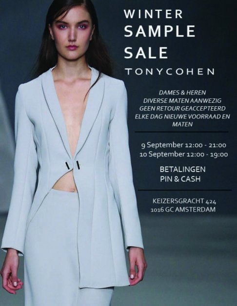 TonyCohen Winter Sample Sale 