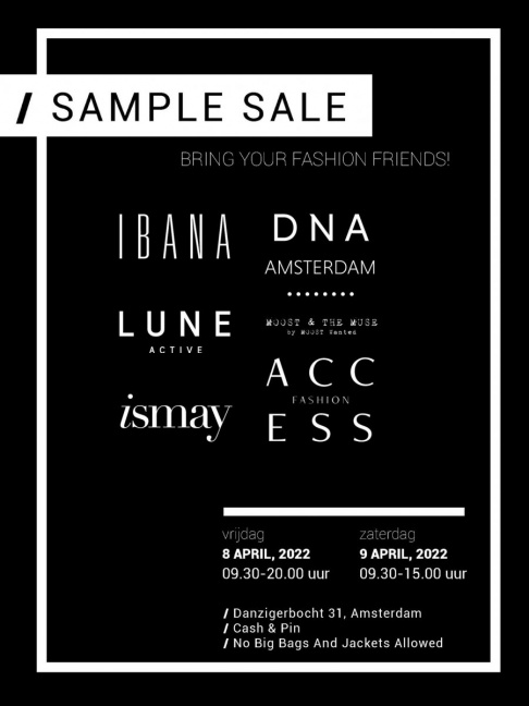 Sample sale Ibana, DNA, Lune Active, Ismay The Label en meer - 1