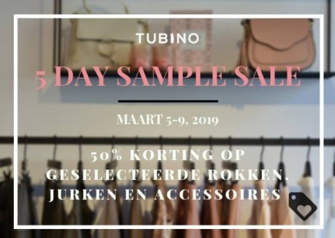 Sample Sale Tubino Amsterdam