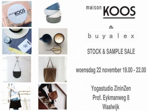 Stock & Sample Sale van Buyalex en maison KOOS