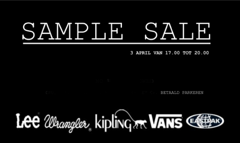 Sample Sale Lee, Wrangler, Kipling, Vans, Eastpak - 1