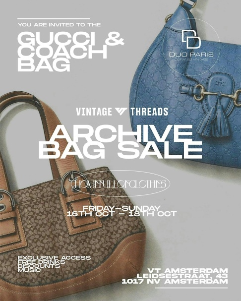 Vintage Threads Gucci & Coach Bag Archive Sale - 1