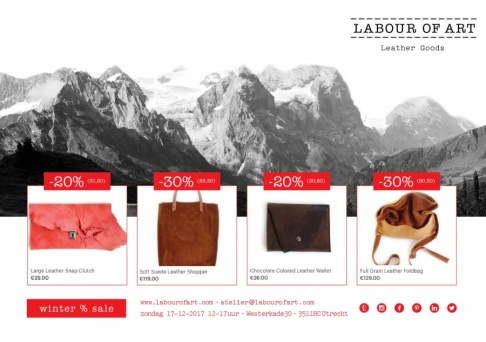 Winter Stock Sale Labour of Art Leather Goods  - 1
