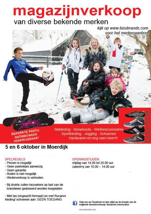 Biss Magazijnverkoop (voornamelijk het merk Rucanor)