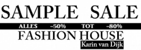 SAMPLE SALE @ FashionHouseKarinvanDijk