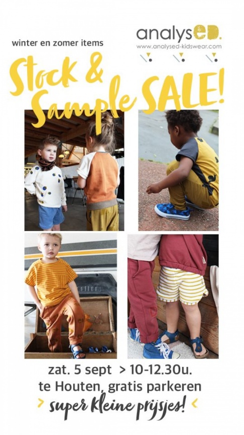Sample en stocksale unisex kinderkleding