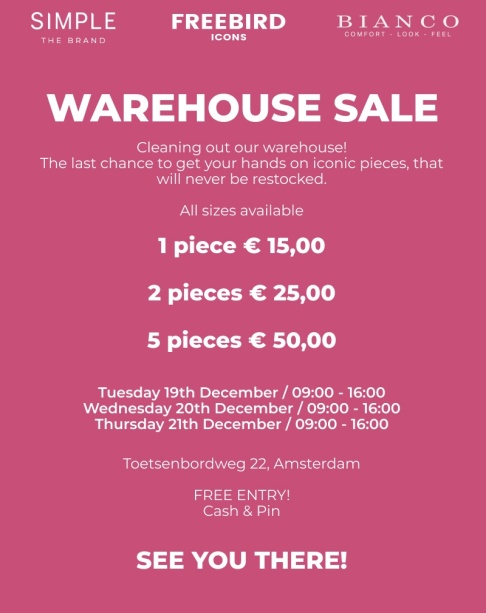 Blosh Warehouse sale - 1