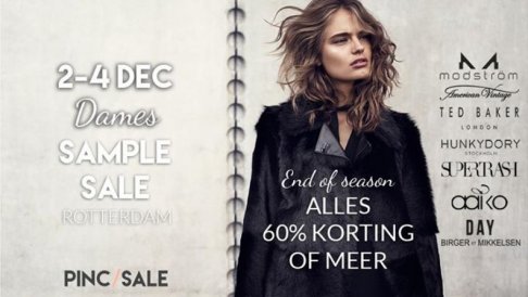 R'dam Sample Sale alles 60% korting of meer!