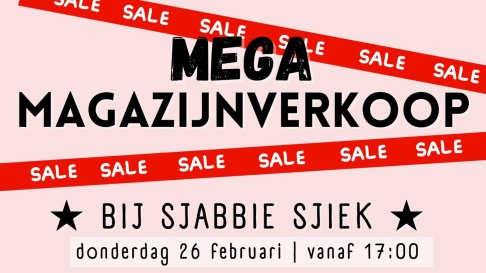 Sjabbie Sjiek magazijnverkoop - 1