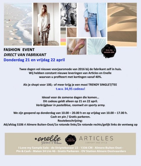 Sample sale Enelle en Articles - 1