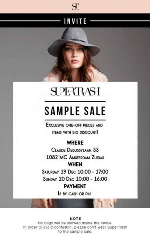 Supertrash Sample Sale