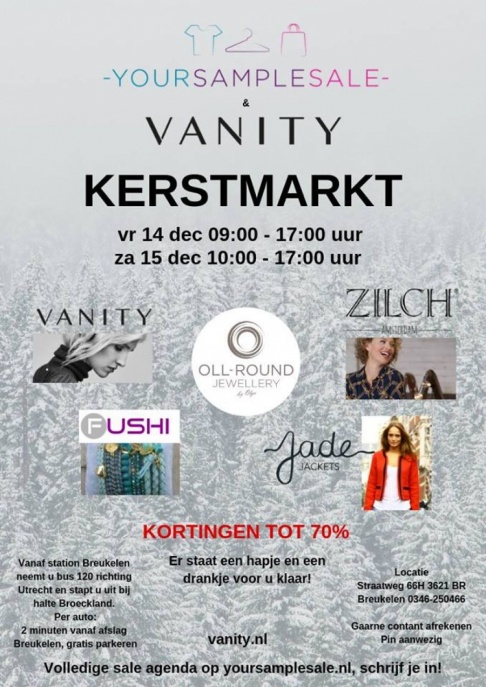 Your Sample Sale and Vanity Kerstmarkt