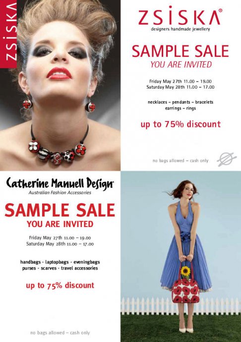 Sample Sale ZSISKA & Catherine Manuell - 1